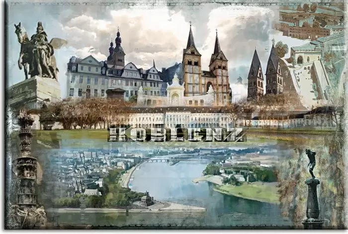 Leinwandbild  Koblenz Rhein-Mosel -30 x 40 cm