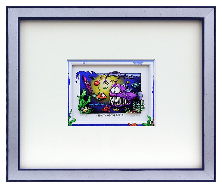 Branko - BEAUTY AND THE BEAST - Original 3D Bild handsigniert