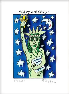 james-rizzi-lady-liberty-ungerahmt