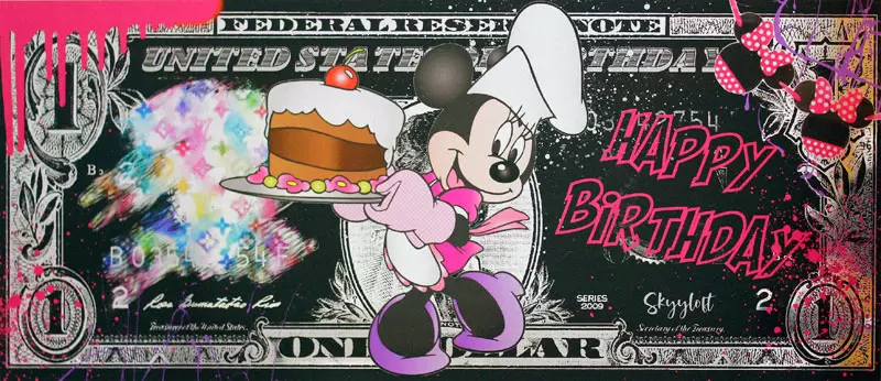 SKYYLOFT - Happy Birthday - Minnie Maus Dollar