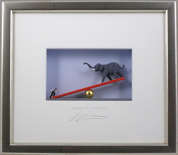  Volker Kühn Bilder - Nichts ist unmöglich - orig. 3D-Bildobjekt