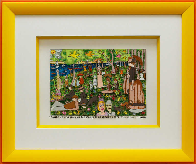 james-rizzi-sunday-afternoon-on-the-island-gerahmt-kunst-3d