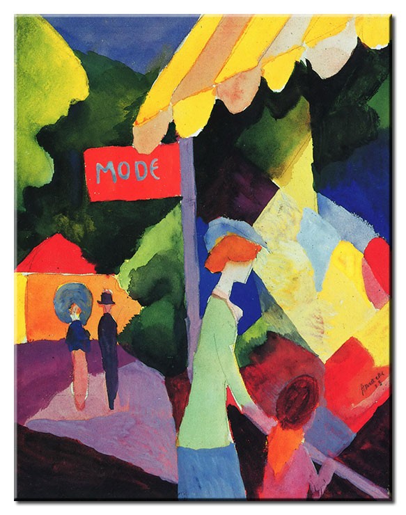 August Macke Bilder - Modefenster-30 x 40 cm
