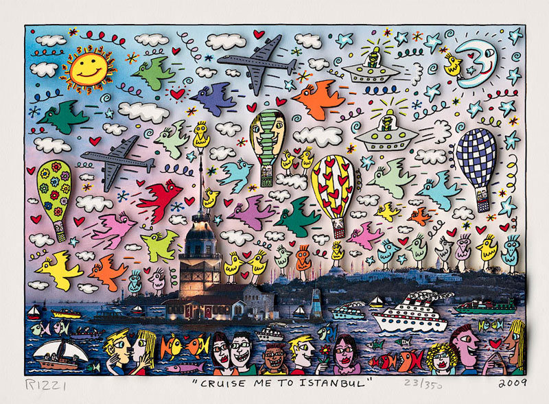 james-rizzi-cruise-me-to-istanbul-ungerahmt-kunst-3d