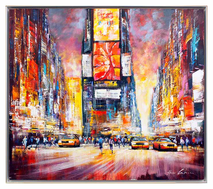 Christian Henze - Citylife - original Gemälde auf Leinwand