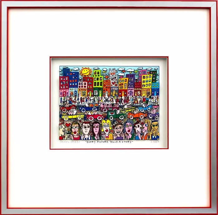 james-rizzi-every-picture-tells-a-story-gerahmt-kunst-3d