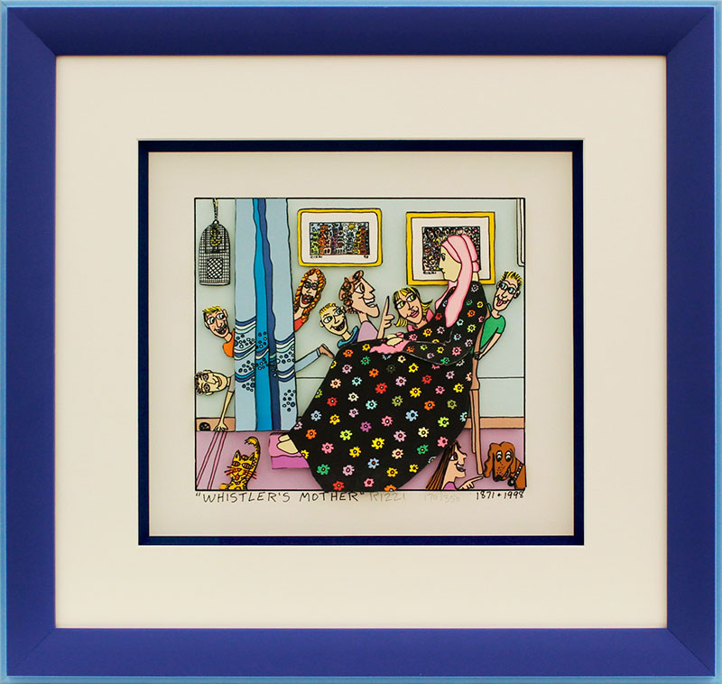 james-rizzi-whistlers-mother-gerahmt-kunst-3d