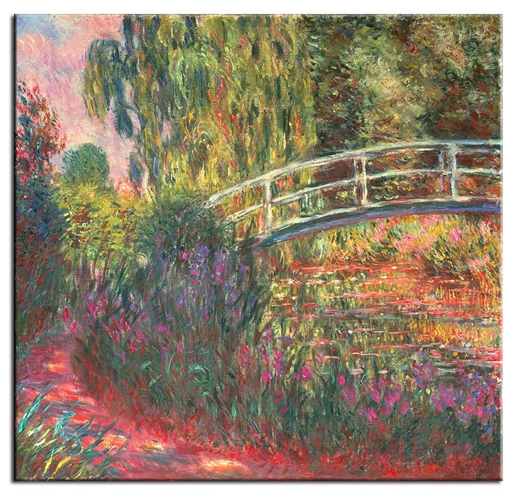 Japanische Brücke Claude Monet Poster