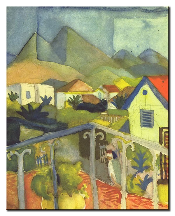 August Macke Bilder - St. Germain bei Tunis-30 x 40 cm