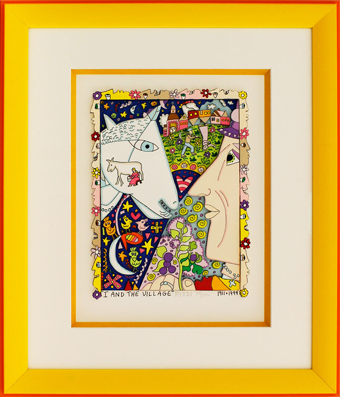 james-rizzi-i-and-the-village-gerahmt-kunst-3d
