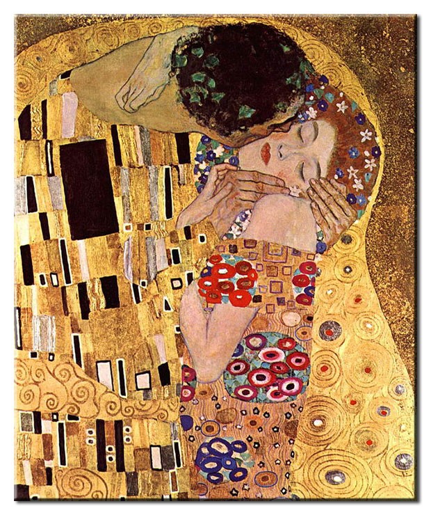 Gustav Klimt Der Kuss (Detail) Leinwandbild oder Poster in Ihrer