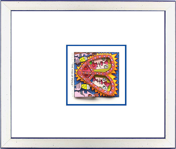 james-rizzi-the-kiss-of-peace-gerahmt-kunst-3d