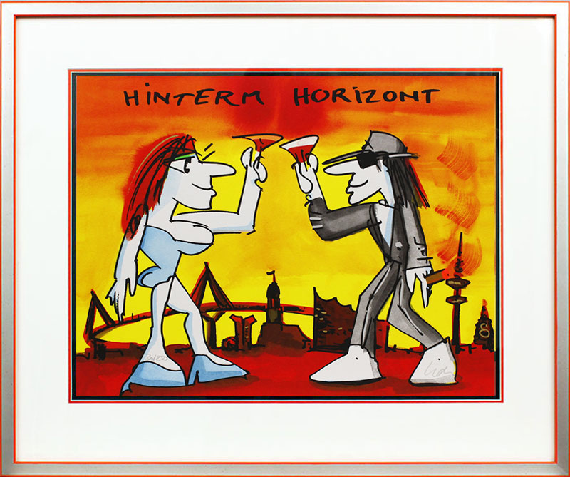 Udo Lindenberg HINTERM HORIZONT - original Grafik handsigniert