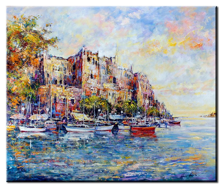 Christian Henze - Puerto - original Gemälde auf Leinwand