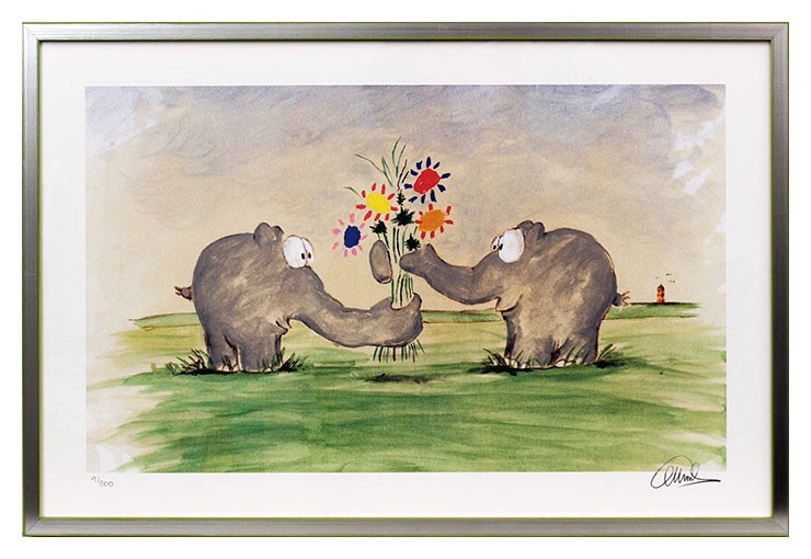 otto-waalkes-statt-blumen-gerahmt-ottifant-kunst-art