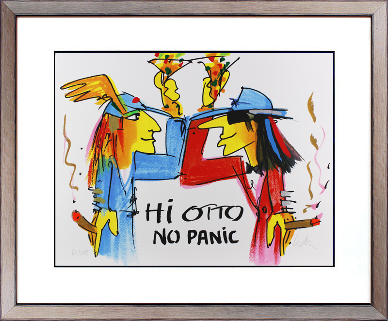 Udo Lindenberg Bilder - HI OTTO - NO PANIC -  original Grafik handsigniert 