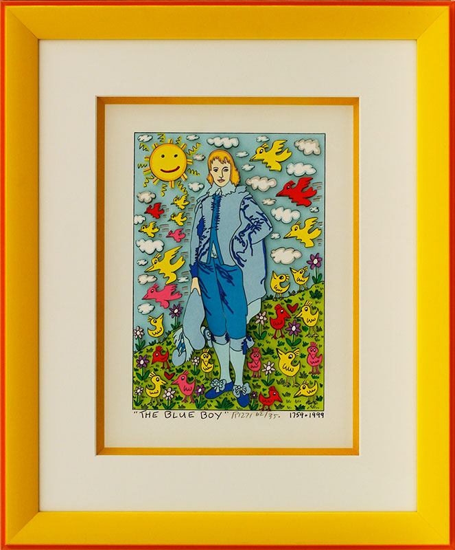 james-rizzi-the-blue-boy-gerahmt-kunst-3d
