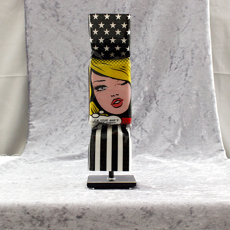Ad van Hassel - ART CANDY TOFFEE - POP ART HOMMAGE TO ROY LICHTENSTEIN original handgemachte ART CANDY SKULPTUR