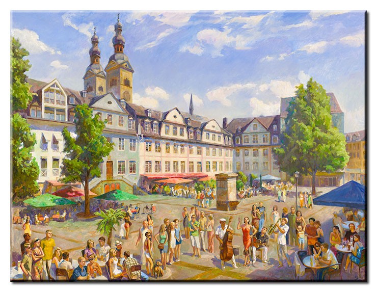 Diego Santos - Koblenz - Am Plan-30 x 40 cm