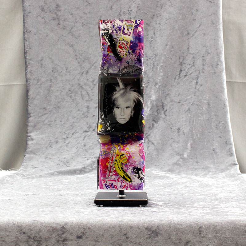 Ad van Hassel - ART CANDY TOFFEE - POP ART ANDY WARHOL - original handgemachte ART CANDY SKULPTUR