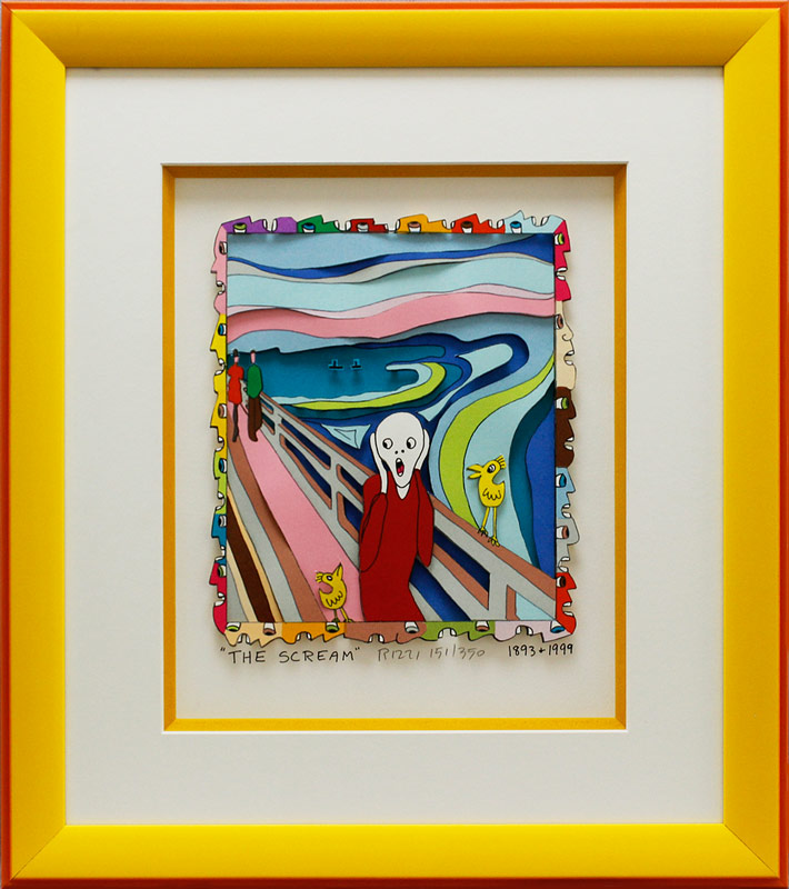 james-rizzi-the-scream-gerahmt-kunst-3d