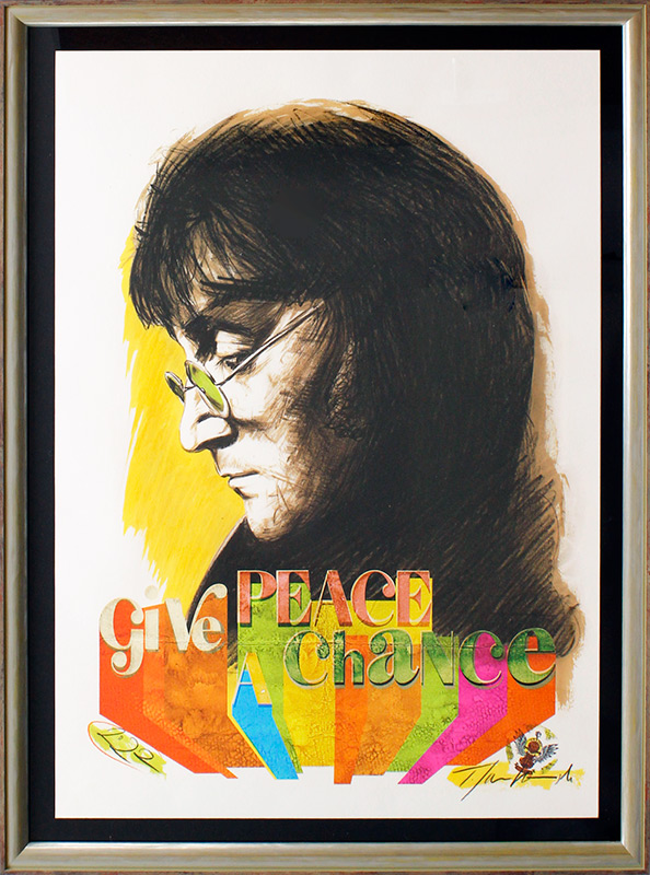 Thomas Jankowski - GIVE PEACE A CHANCE - JOHN LENNON  - 50x70 Original Mischtechnik (Unikat)
