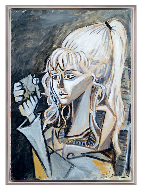 otto-waalkes-pablos-geschenk-ii-gerahmt-picasso-ottifant