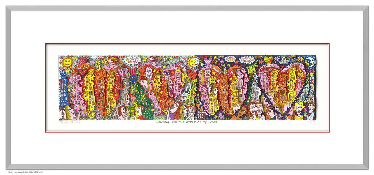 james-rizzi-looking-for-the-apple-of-my-heart-gerahmt-kunst-3d