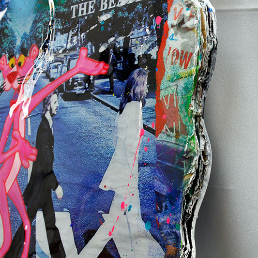 Tanja Kiesewalter - HELLO ABBEY ROAD - Unikat Collage auf Alu-Dibond Tanja Kiesewalter - HELLO ABBEY ROAD - Unikat Collage auf Alu-Dibond