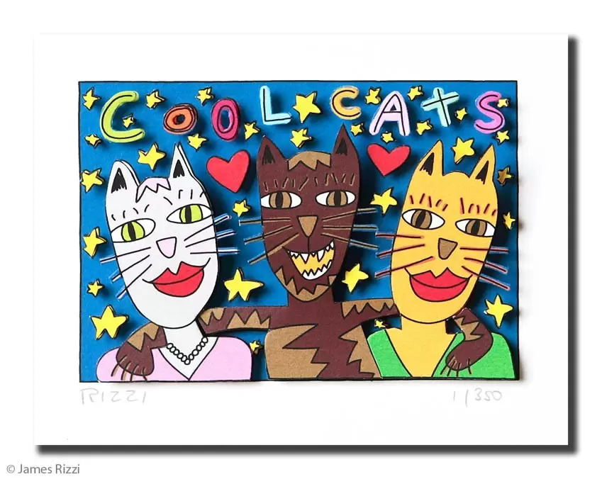 james-rizzi-cool-cats-ungerahmt-kunst-3d