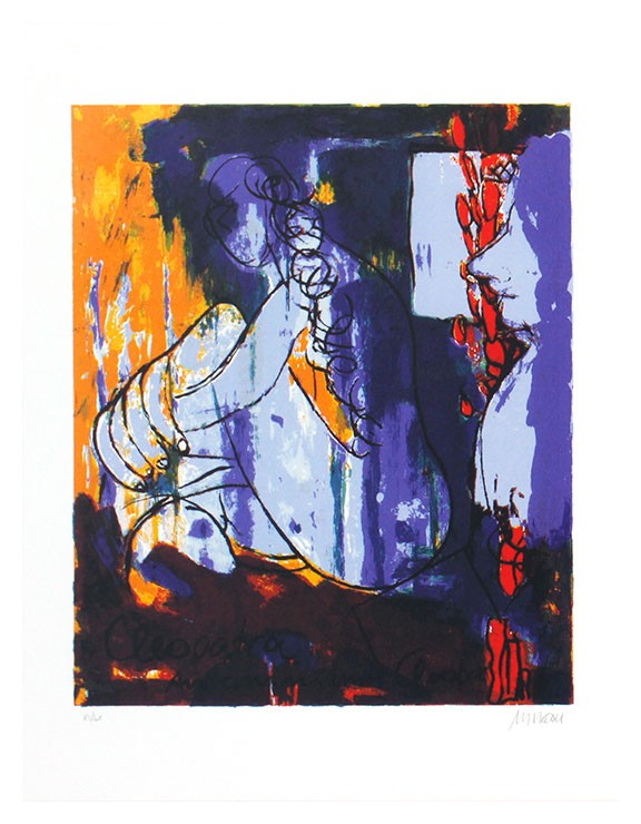 Armin Mueller-Stahl - Cleopatra - Antonius und Cleopatra Armin Mueller-Stahl - Shakespeares Mädchen und Frauen - Mappenwerk in 9 Siebdrucken - Original Siebdrucke handsigniert