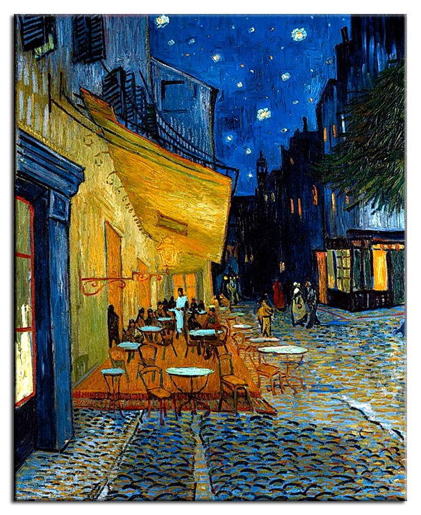 Vincent van Gogh - Caféterrasse am Abend-20 x 30 cm