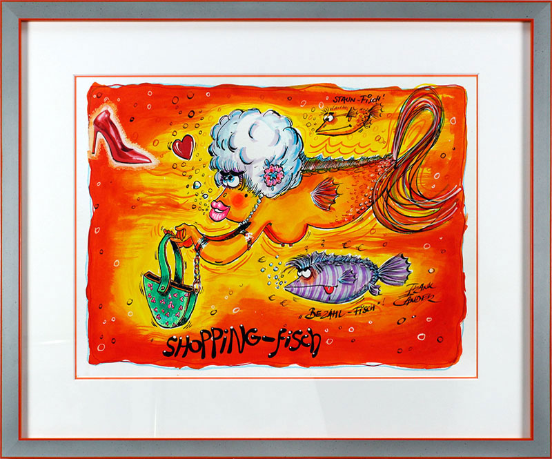 frank-zander-shopping-fisch-gerahmt-kunst-art