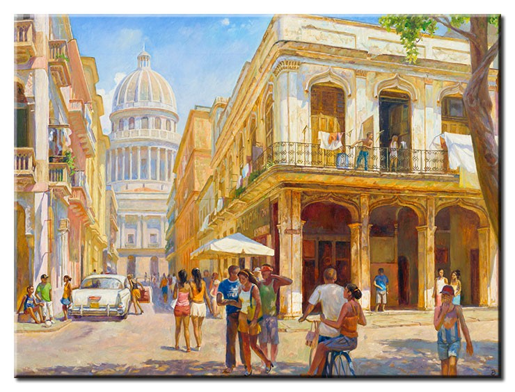 Diego Santos - Ein Sommertag am Capitolio-20 x 30 cm