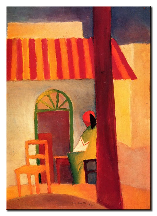 August Macke Bilder - Türkisches Café I-20 x 30 cm