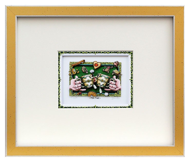 Branko - TEA TIME - Original 3D Bild handsigniert - ohne Rahmen PP