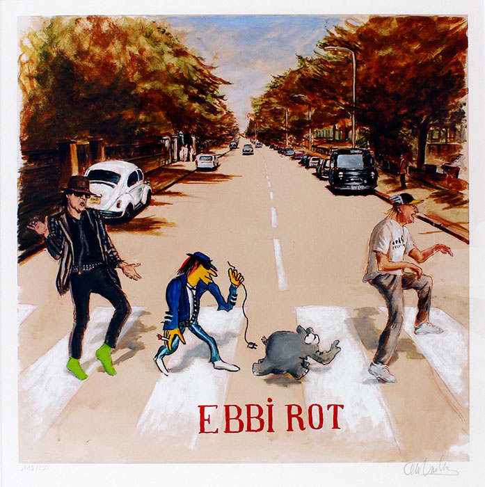 Otto Waalkes Ebbi Rot Mit Udo Lindenberg Original Siebdruck Handsigniert Kunst Und Bilder Preiswert Kaufen Bei Das Perfekte Bild De