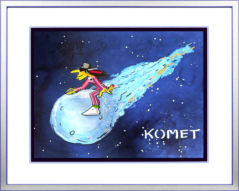 Udo Lindenberg - KOMET - Midnight Edition - original Siebdruck, handsigniert