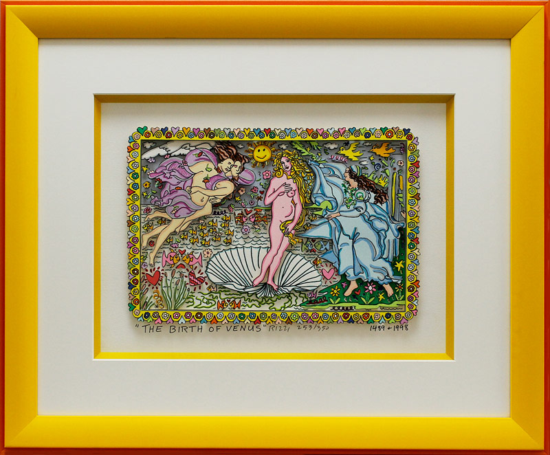 james-rizzi-the-birth-of-venus-gerahmt-kunst-3d