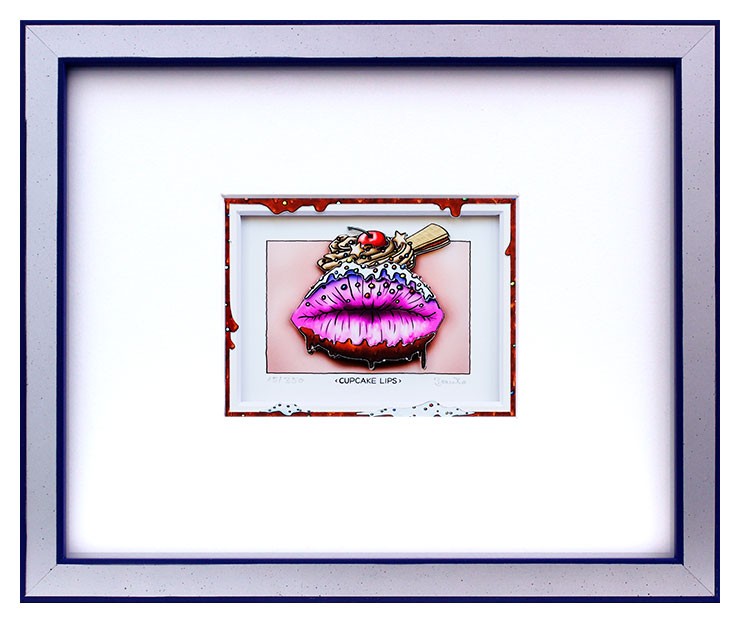 Branko - CUPCAKE LIPS - Original 3D Bild handsigniert