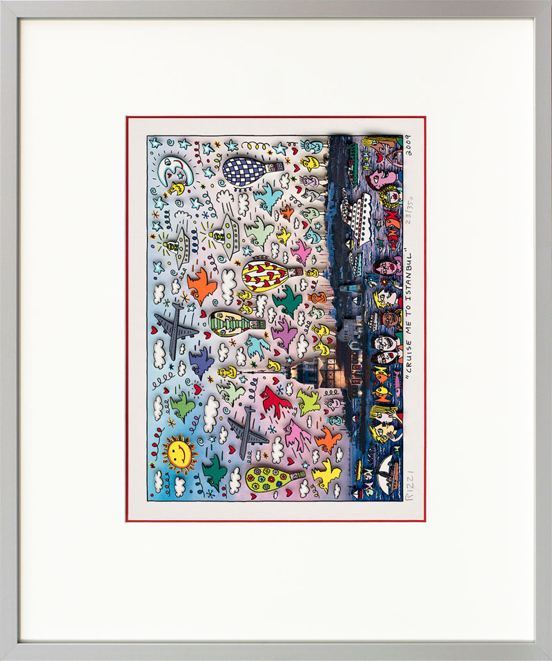 james-rizzi-cruise-me-to-istanbul-gerahmt-kunst-3d