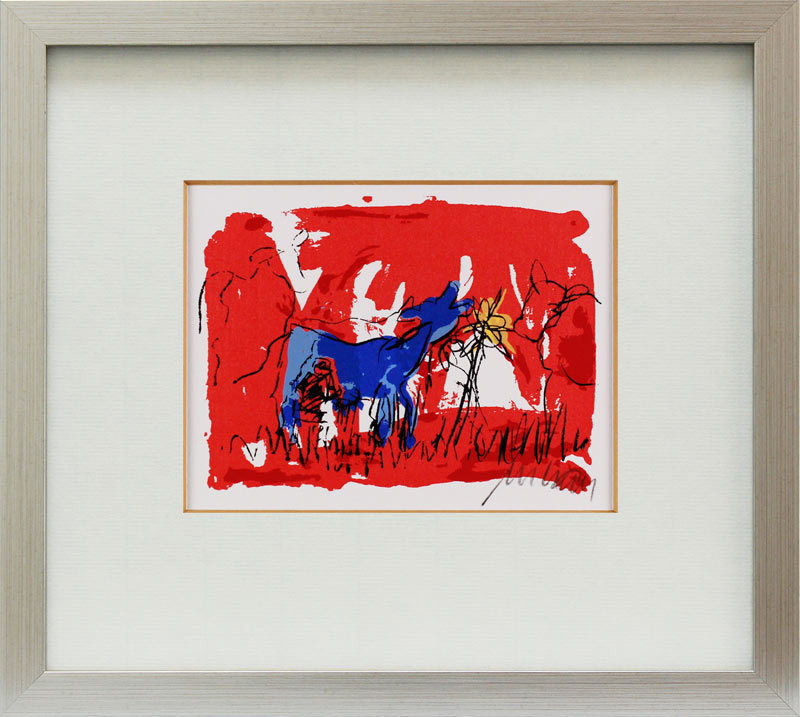 Armin Mueller-Stahl - DIE BLAUE KUH  - Original Farbsiebdruck - handsigniert 