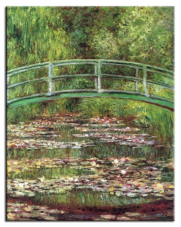 Claude Bilder Brücke über den Seerosenteich Leinwandbild oder