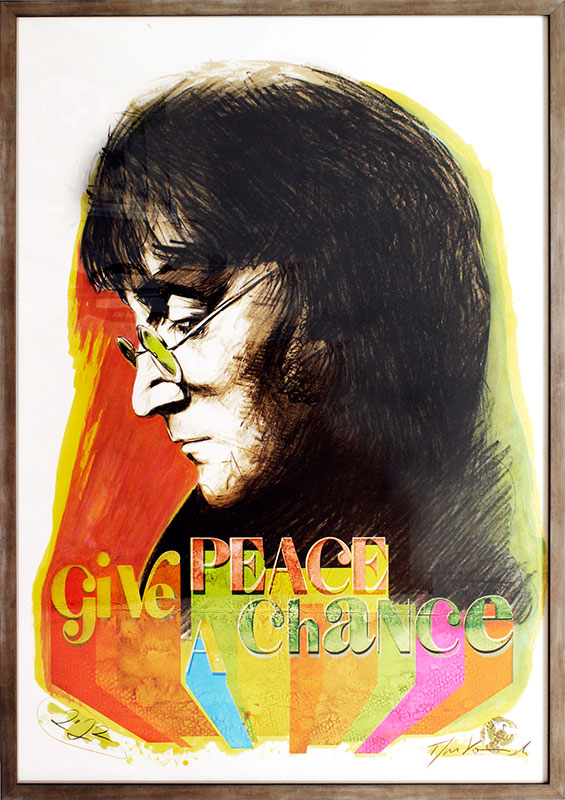 Thomas Jankowski - GIVE PEACE A CHANCE - JOHN LENNON  - Original Mischtechnik (Unikat)