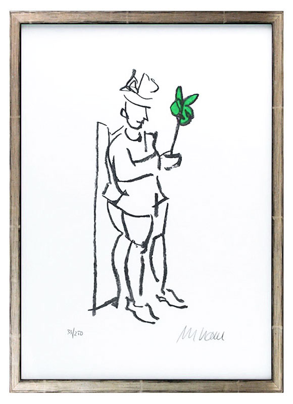 armin-mueller-stahl-kompliment-grün-gerahmt-kunst-art