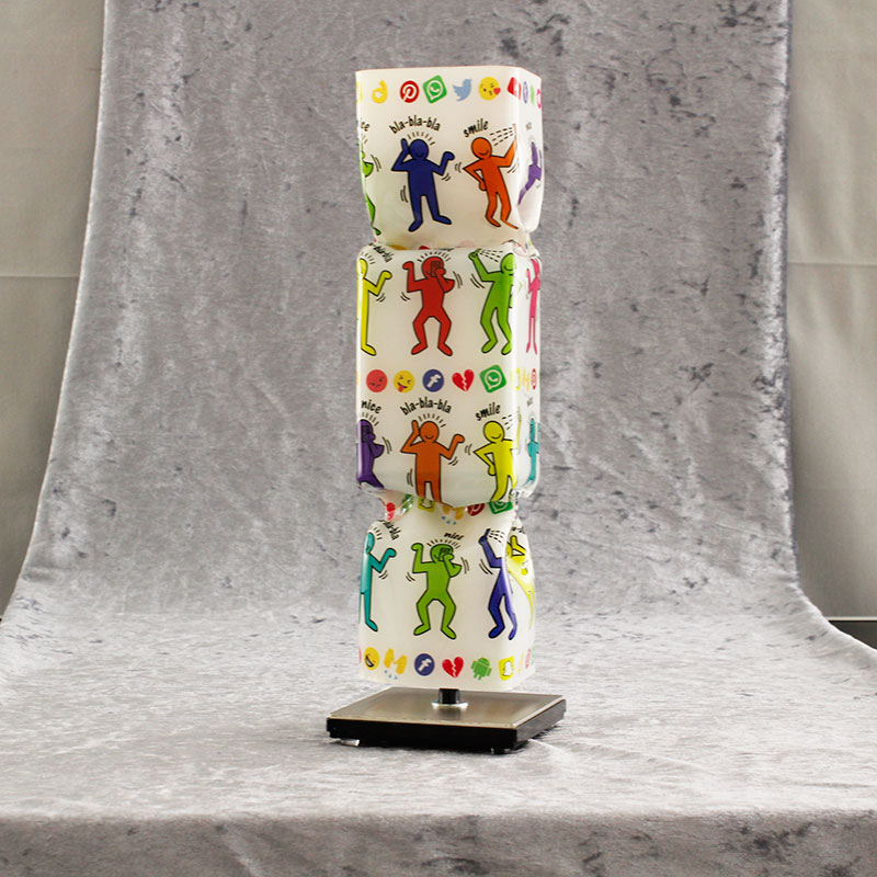Ad van Hassel - ART CANDY TOFFEE - POP ART COMMUNICATION IN A CANDY weiss - original handgemachte ART CANDY SKULPTUR