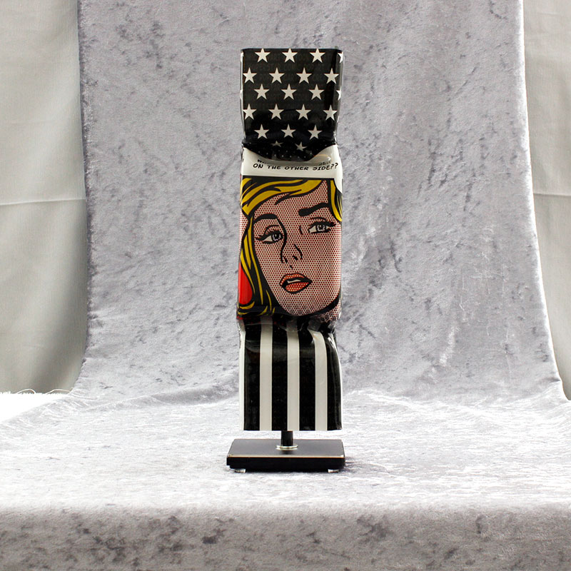 Ad van Hassel - ART CANDY TOFFEE - POP ART HOMMAGE TO ROY LICHTENSTEIN original handgemachte ART CANDY SKULPTUR